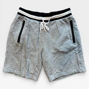 H&M Gray Athletic Shorts with Black Trim